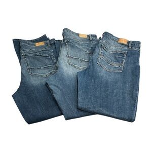 BKE Payton Jeans Women’s 38R Lot of 3 Mid-Rise Bootcut Stretch